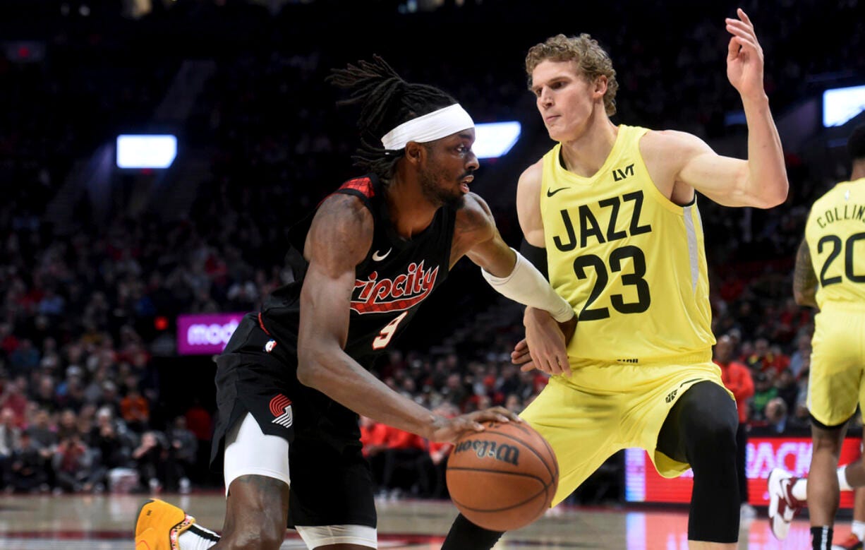 Blazers snap 8-game skid with 121-105 victory over Jazz - The Columbian