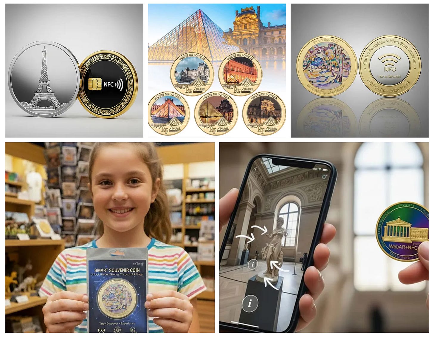 arTag Smart Souvenirs AR NFC Coins arTag Smart Souvenirs AR NFC Coins