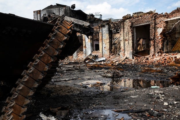 Free Photo | Building ruins russian's war in ukraine