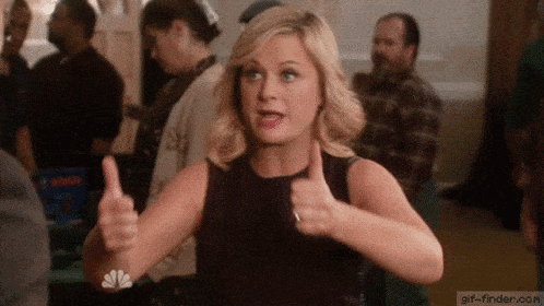 Thumb Up Leslie Knope GIF | GIFDB.com