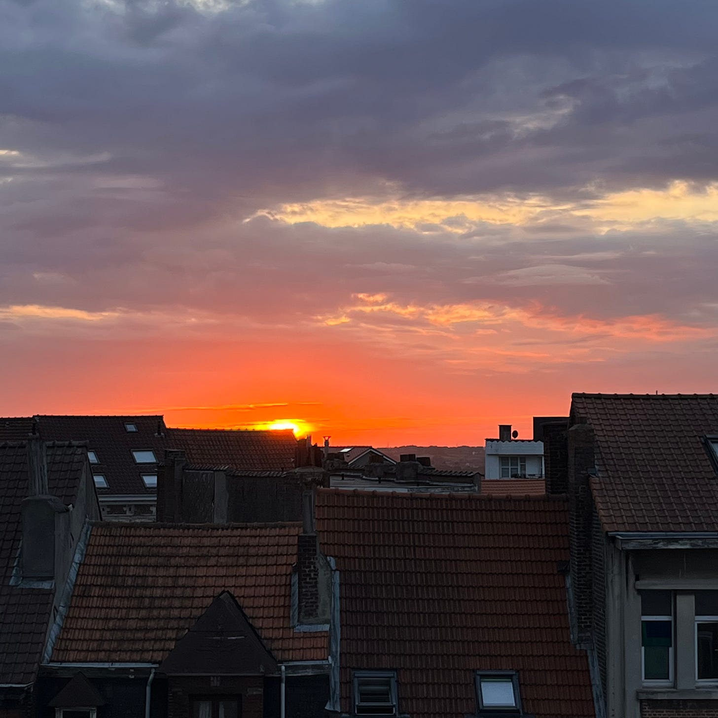 Photo d'un coucher de soleil