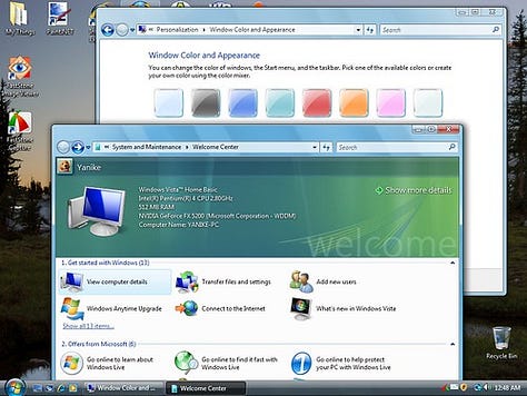 Microsoft's Aero UI & Apple's Aqua UI