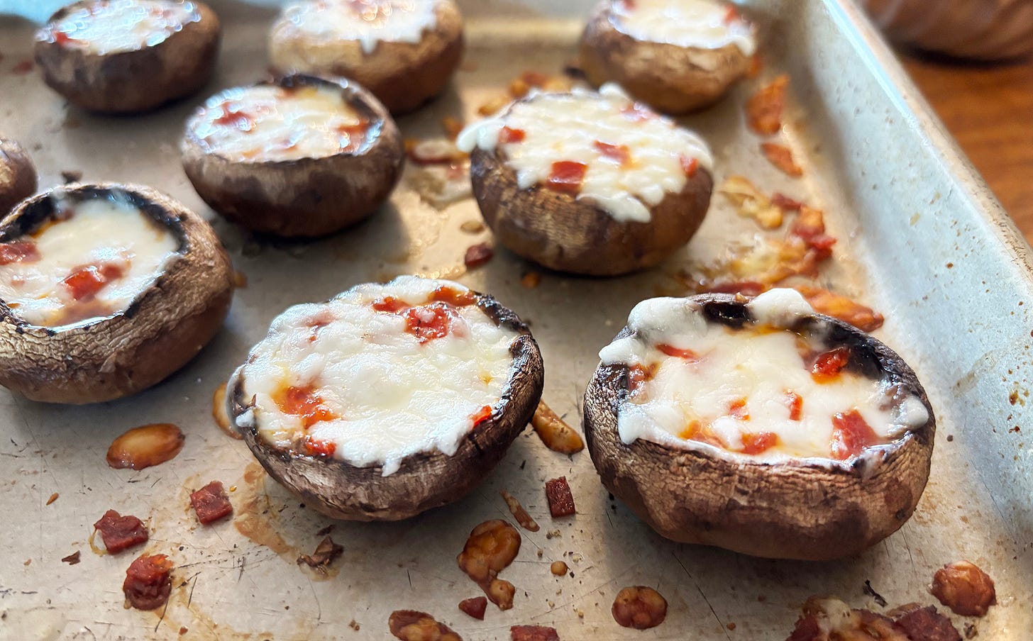 pizza stuffed mushroom caps