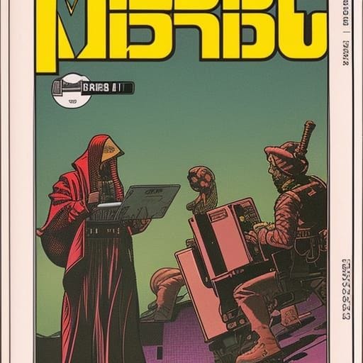 android professor by Moebius, Hal Foster, Grzegorz Rosiński android professor by Moebius, Hal Foster, Grzegorz Rosiński