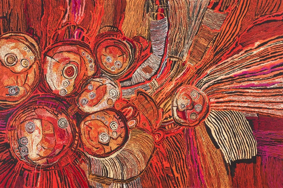 Seven Sisters, 2020 by Nyunmiti Burton :: | Art Gallery of NSW