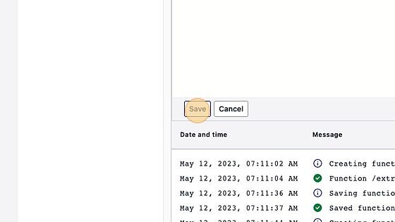 Screenshot of: Click "Save" Screenshot of: Click "Save"