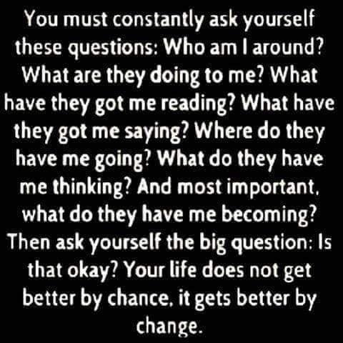 YOU are responsible for making these choices.