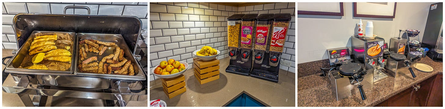 American breakfast buffets