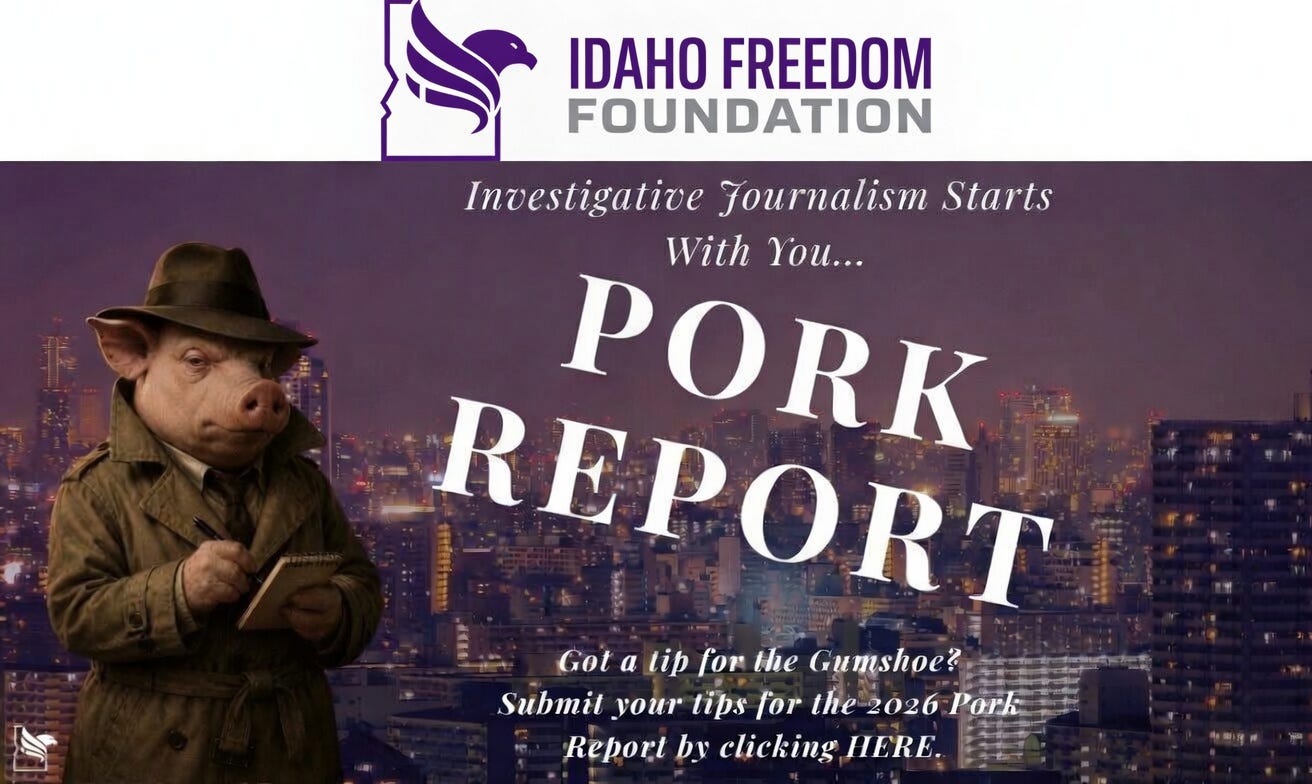 Idaho Government Waste — 🐽🕵️ Do you have a tip for the Gumshoe? Idaho Government Waste — 🐽🕵️ Do you have a tip for the Gumshoe?