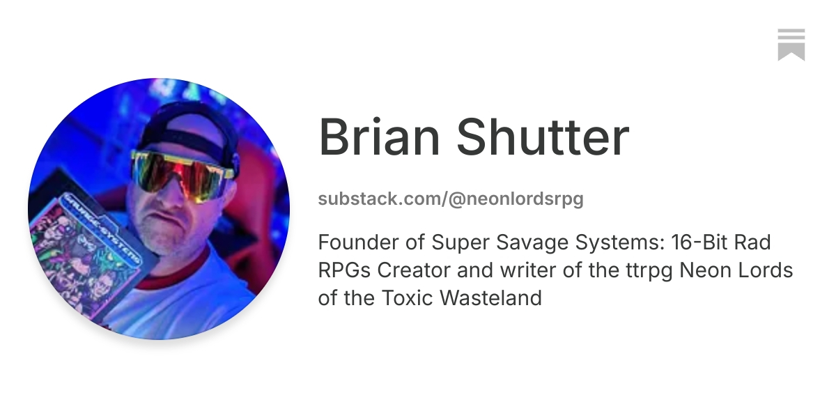 Brian Shutter | Substack