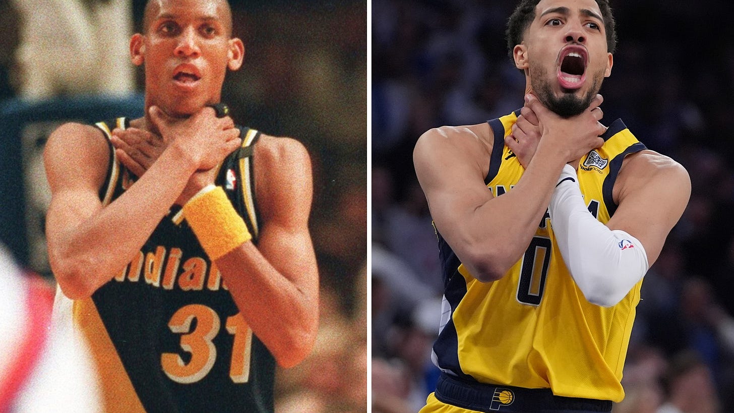 Tyrese Haliburton's father cuts loose at Indy bar as son hits tying shot to  help Pacers beat Knicks | WRIC ABC 8News