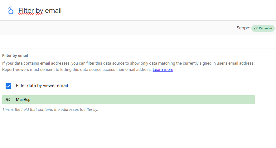 How to filter data by e-mail in Looker Studio How to filter data by e-mail in Looker Studio