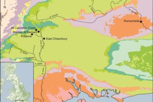 A map of the sites studied.