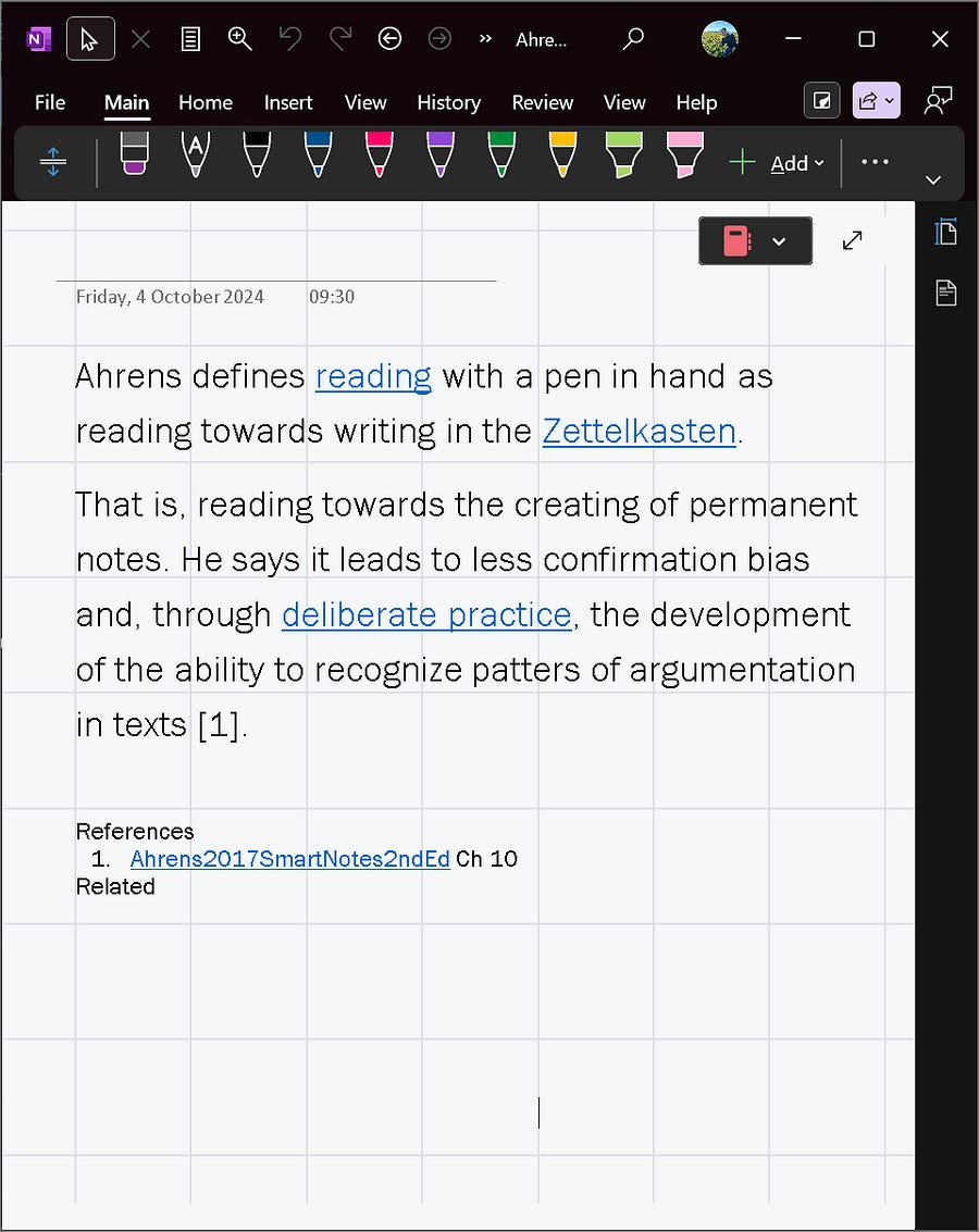 Two Years Using the Zettelkasten in OneNote