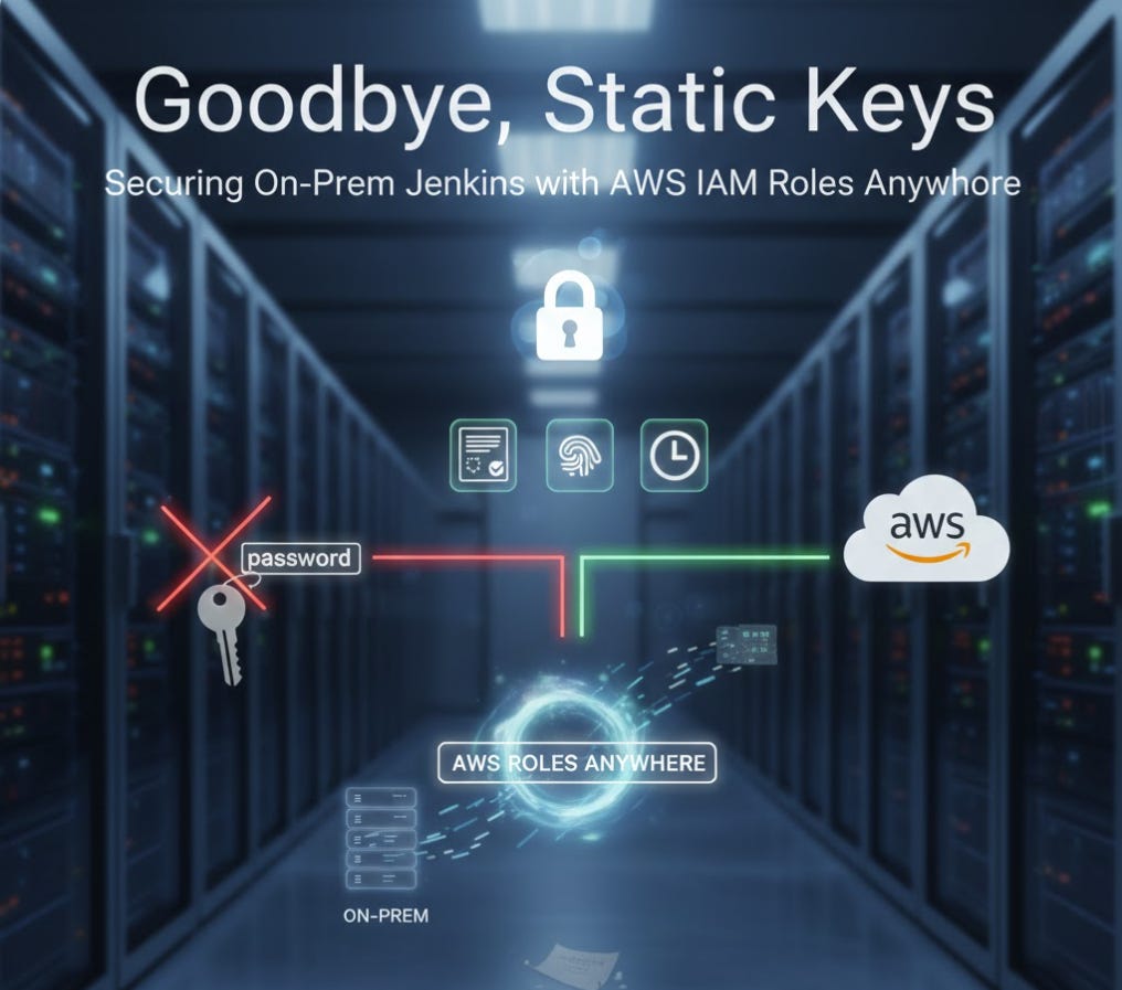 Securing On-Prem Jenkins with AWS IAM Roles Anywhere