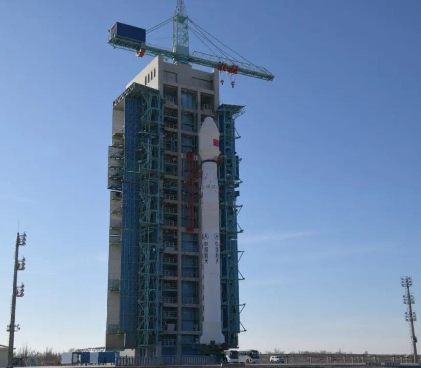 The Long March 4B Y69 vehicle at Launch Site 94 ahead of its mission on December 30th 2025. The Long March 4B Y69 vehicle at Launch Site 94 ahead of its mission on December 30th 2025.