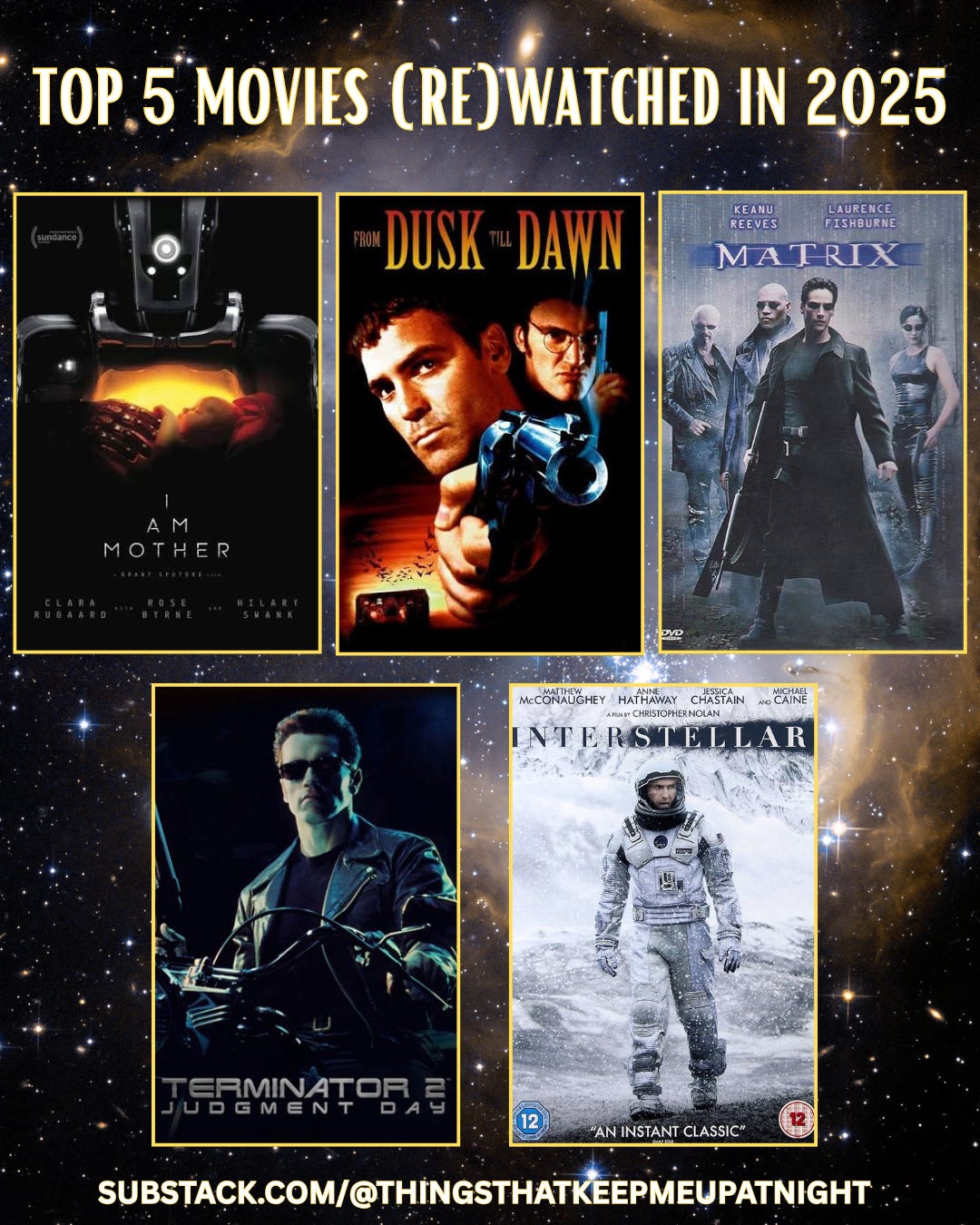 Five Top Fives of 2025 - by Felix I.D. Dimaro