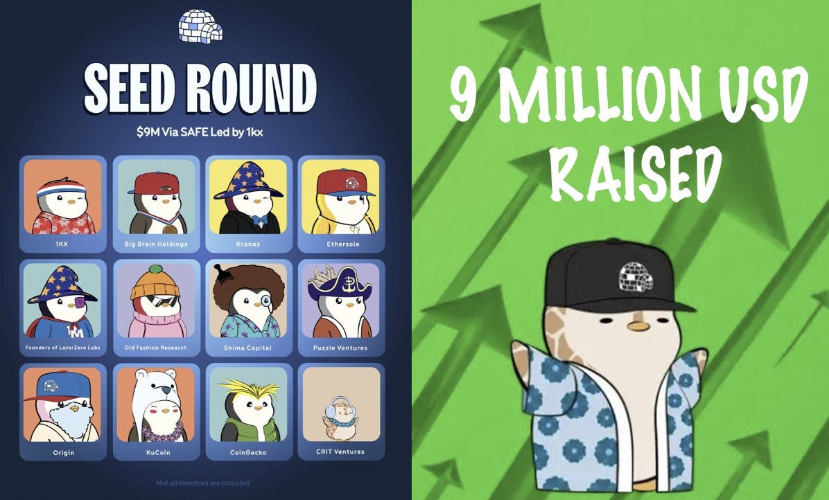 EricF on Twitter: "From Cute Characters to Big Business: Pudgy Penguins  Raise $9 Million in Funding ✨ What are the plans, and what's next? (clocks  ticking, spoilers ahead) Here's everything you need