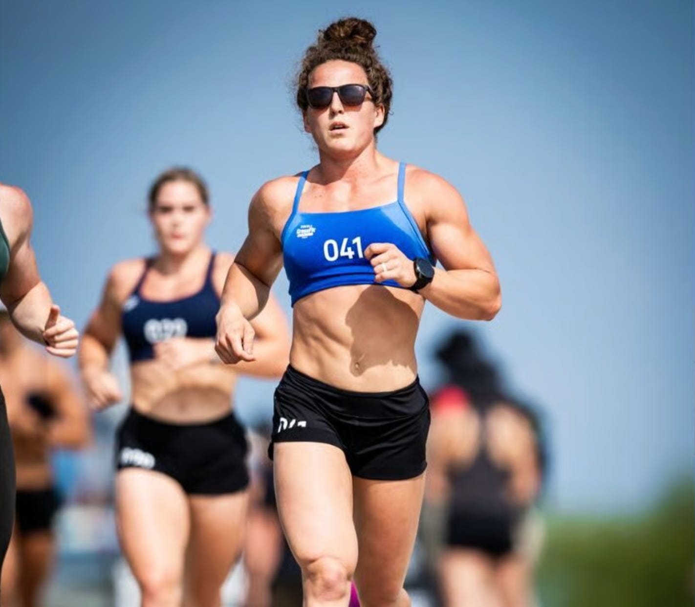 Crossfitters doing crossfit. Crossfitters doing crossfit.