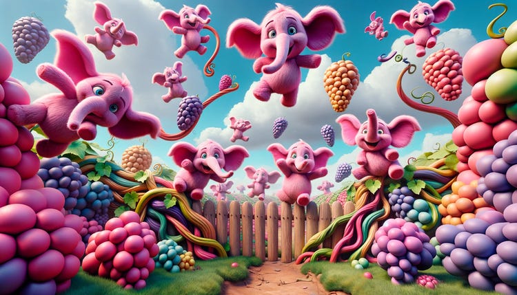 Don't think about a pink elephant! All right, now what are you thinking about?