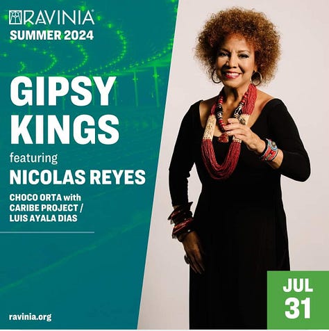 Fotos de la promoción de su concierto con los Gypsy Kings, junto a Perico Ortiz y Gilberto Santa Rosa, y también con Francia Márquez, la vicepresidenta de Colombia
