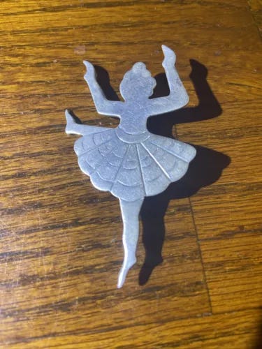Sterling Silver Taxco Mexico Ballerina Brooch Pin - Picture 1 of 3