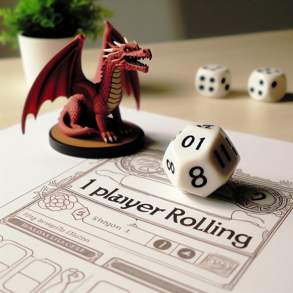One Player Rolling