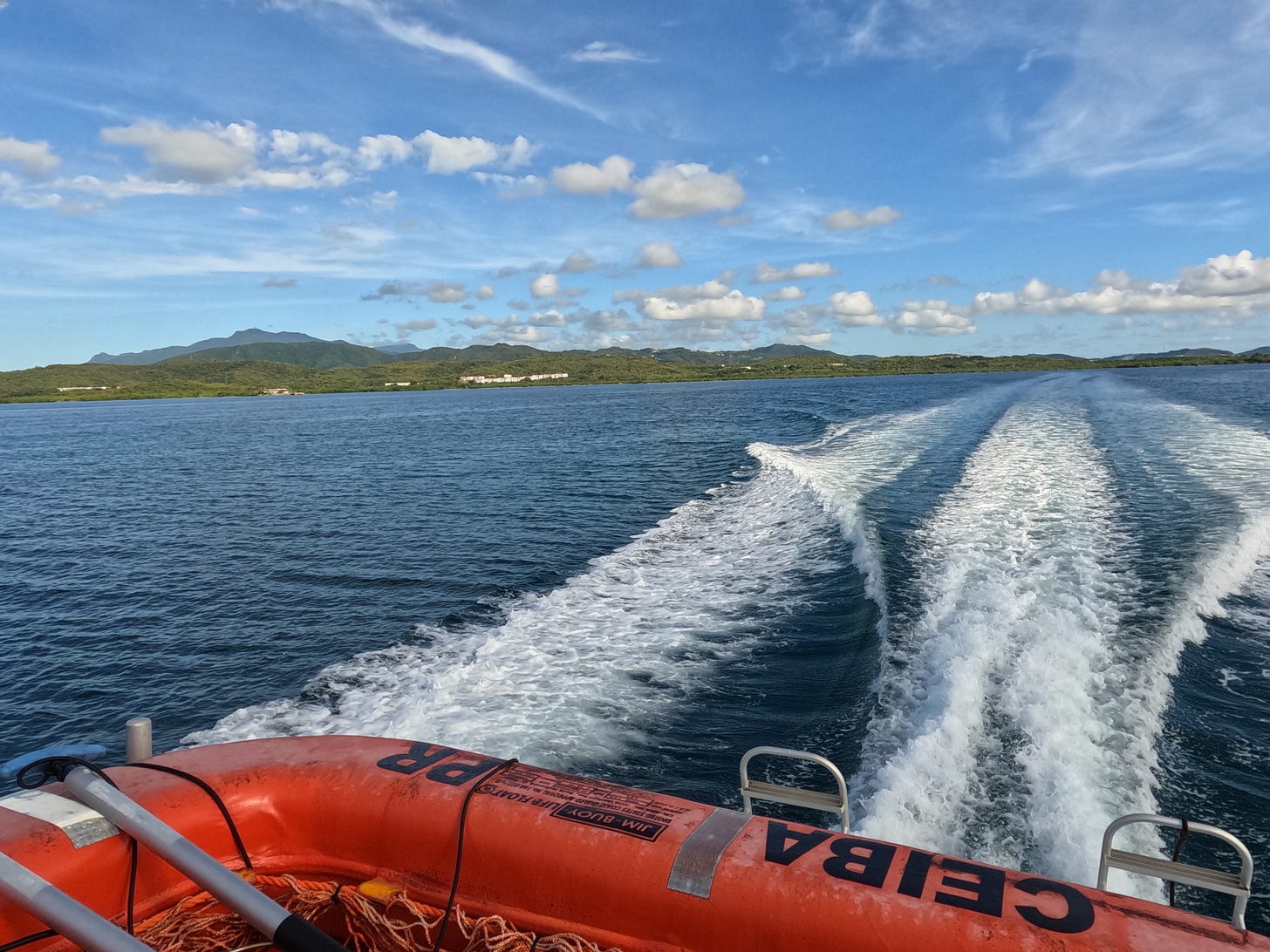 Coast of Puerto Rico seen from the water Coast of Puerto Rico seen from the water