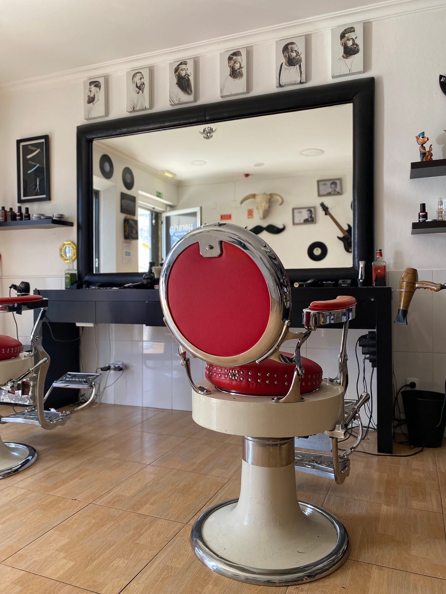 A barbers chair