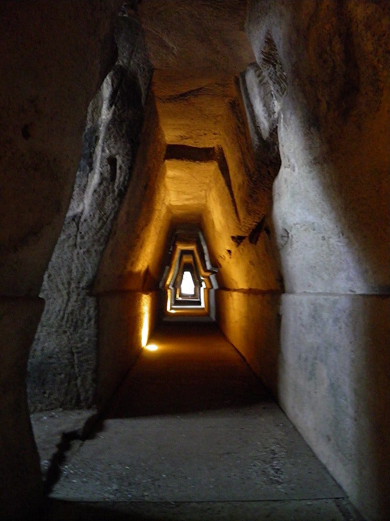 "Entrance to the Cave of the Sibyl, Cumae" by Following Hadrian is licensed under CC BY-SA 2.0 