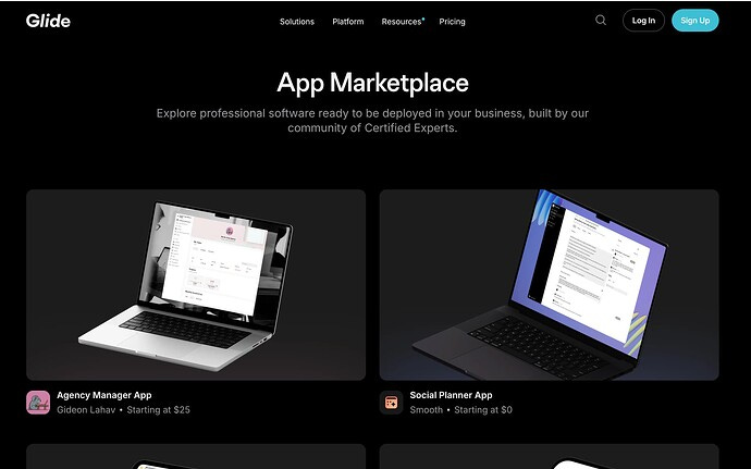 Glide App Marketplace