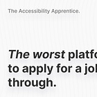 #02. Probably the worst platform to apply for a job through.