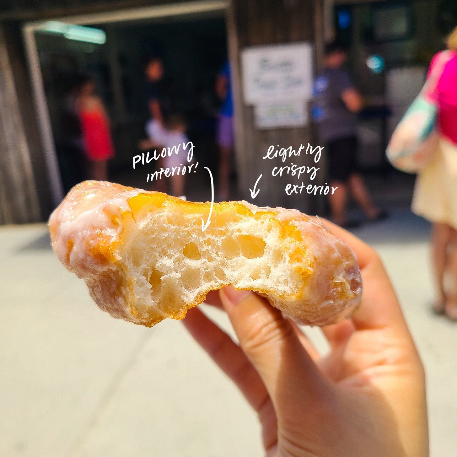Britt's Donut Shop doughnut cross section