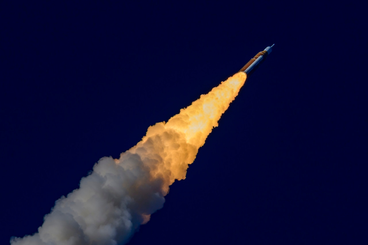 Artemis II takes off from Merritt Island, Fla., on April 1. Artemis II takes off from Merritt Island, Fla., on April 1.