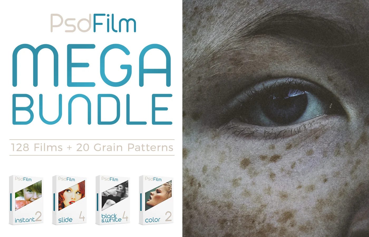 PsdFilm mega bundle of film emulation Photoshop actions