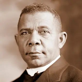 Portrait of American educator, economist, and industrialist Booker T Washington (1856 - 1915), circa 1895. (Photo by VCG Wilson/Corbis via Getty Images)