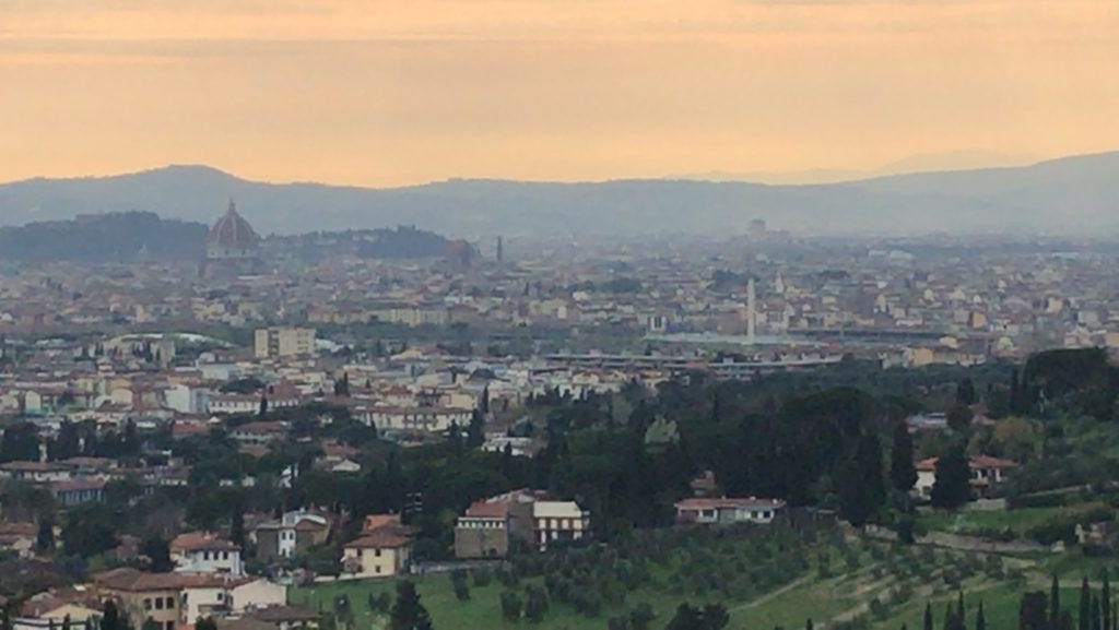 Firenze, Ausblick, Blick, Sonnenuntergang