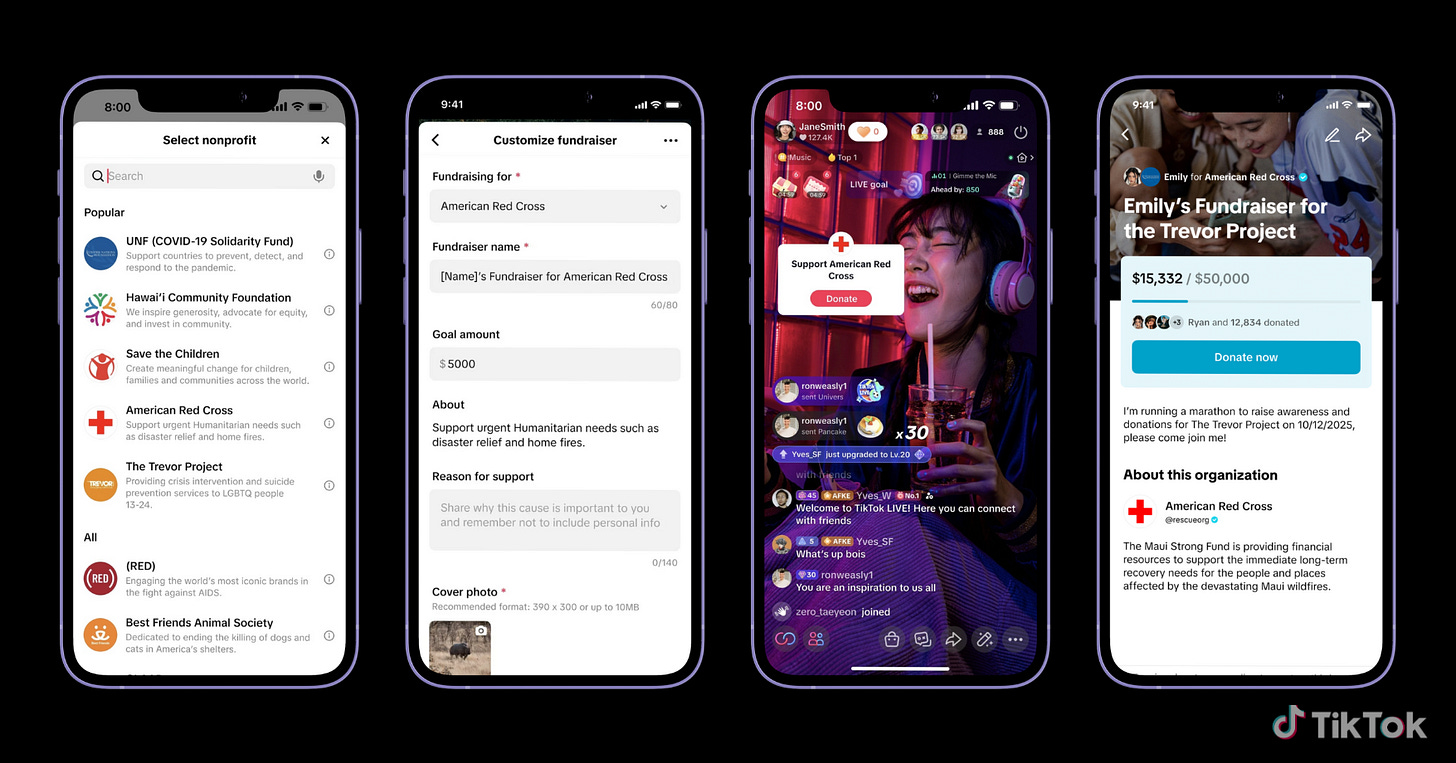 New TikTok Feature to Raise Money for Charities