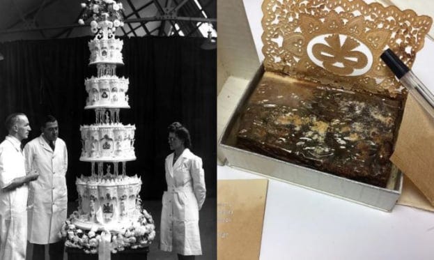 77-year-old slice from Queen Elizabeth-Prince Philip wedding cake sells for  $2,800