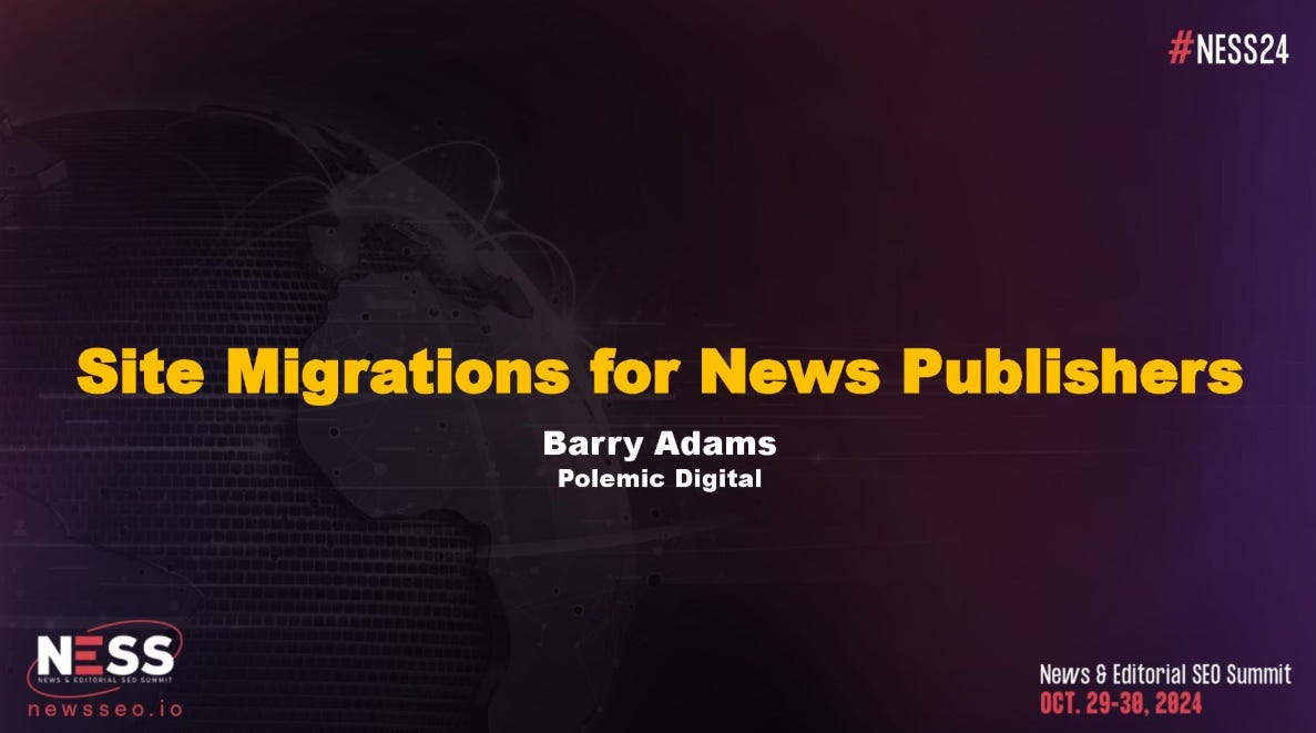 Site Migrations for News Publishers - Speakerdeck Site Migrations for News Publishers - Speakerdeck