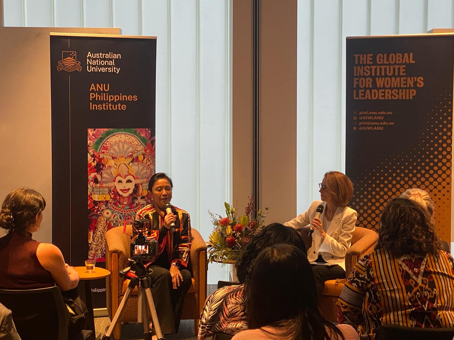 Former Philippine VP Robredo pledges to champion women's leadership and  good governance during Canberra visit | SBS Filipino