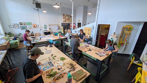 A collection of images from craft night and classes this past year!
