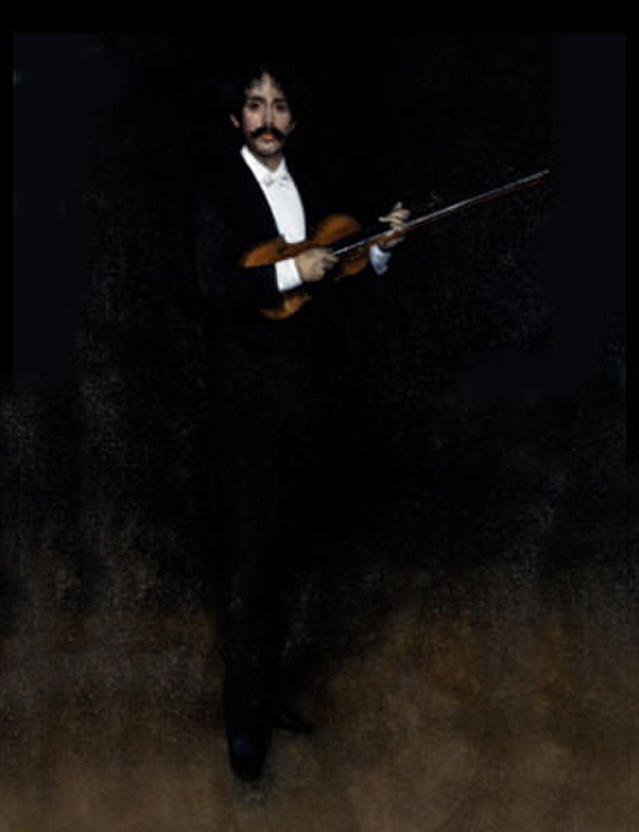 Whistler Arrangement in Black Sarasate portrait Whistler Arrangement in Black Sarasate portrait