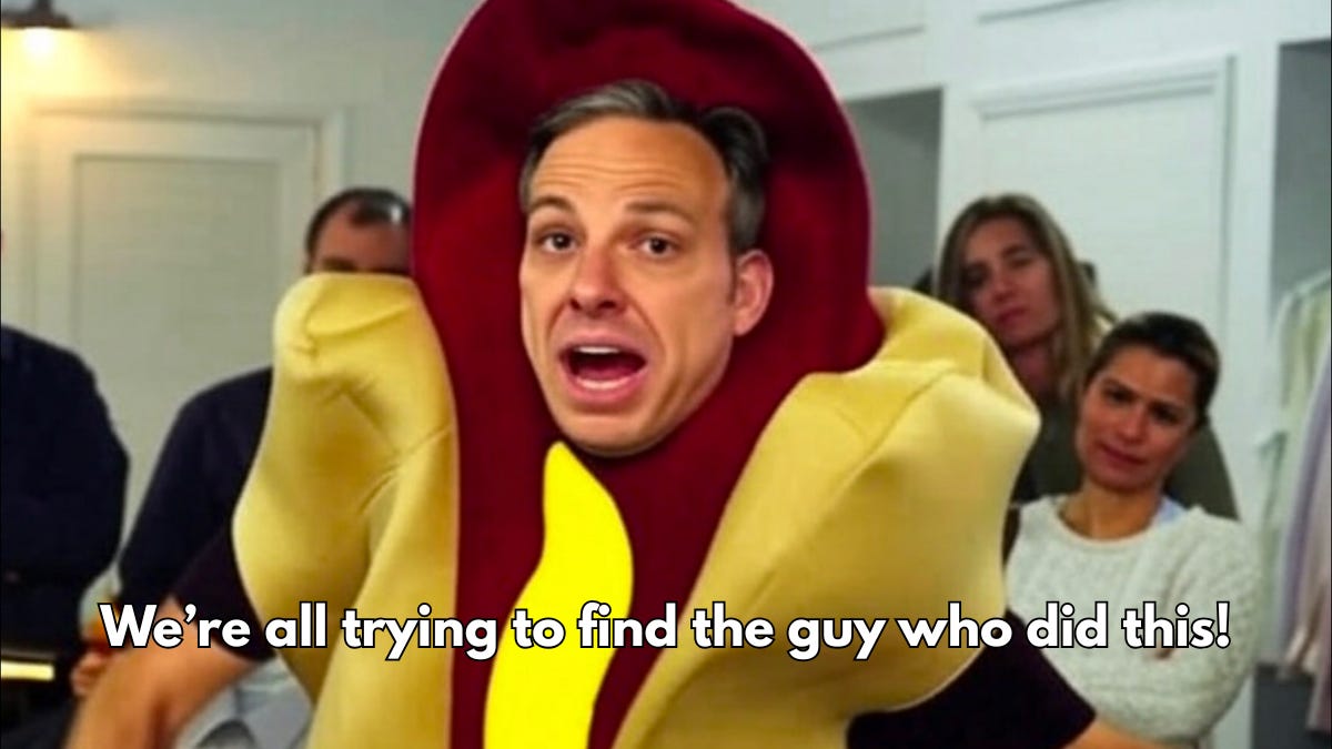 Tapper's Latest Gaslighting, Explained By Tim Robinson Memes