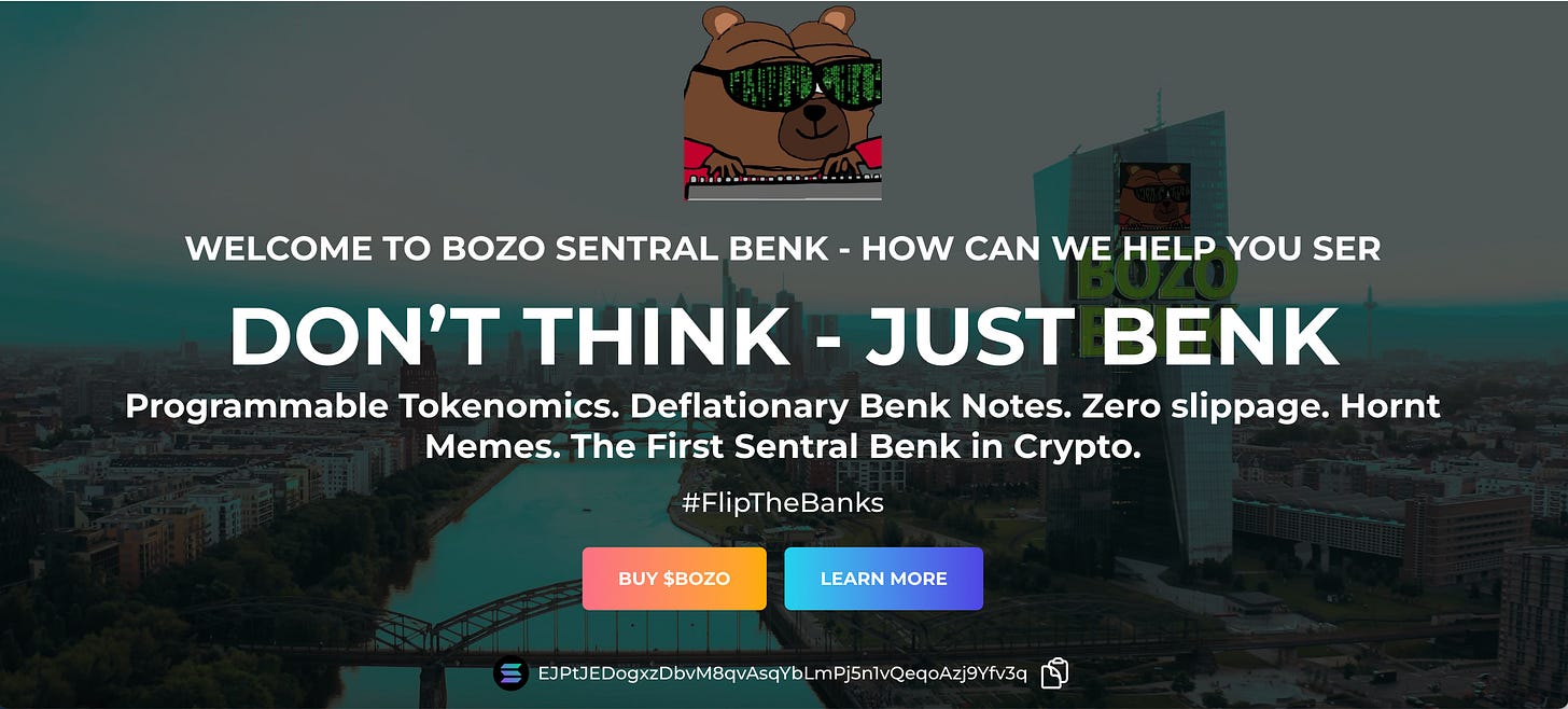 Who, what, where, why, when is the Bozo Benk?