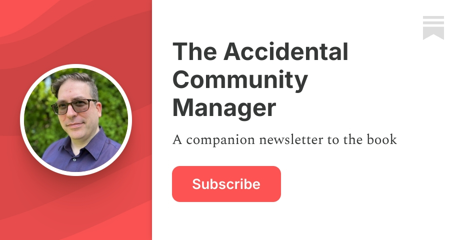 The Accidental Community Manager | Adrian Speyer | Substack