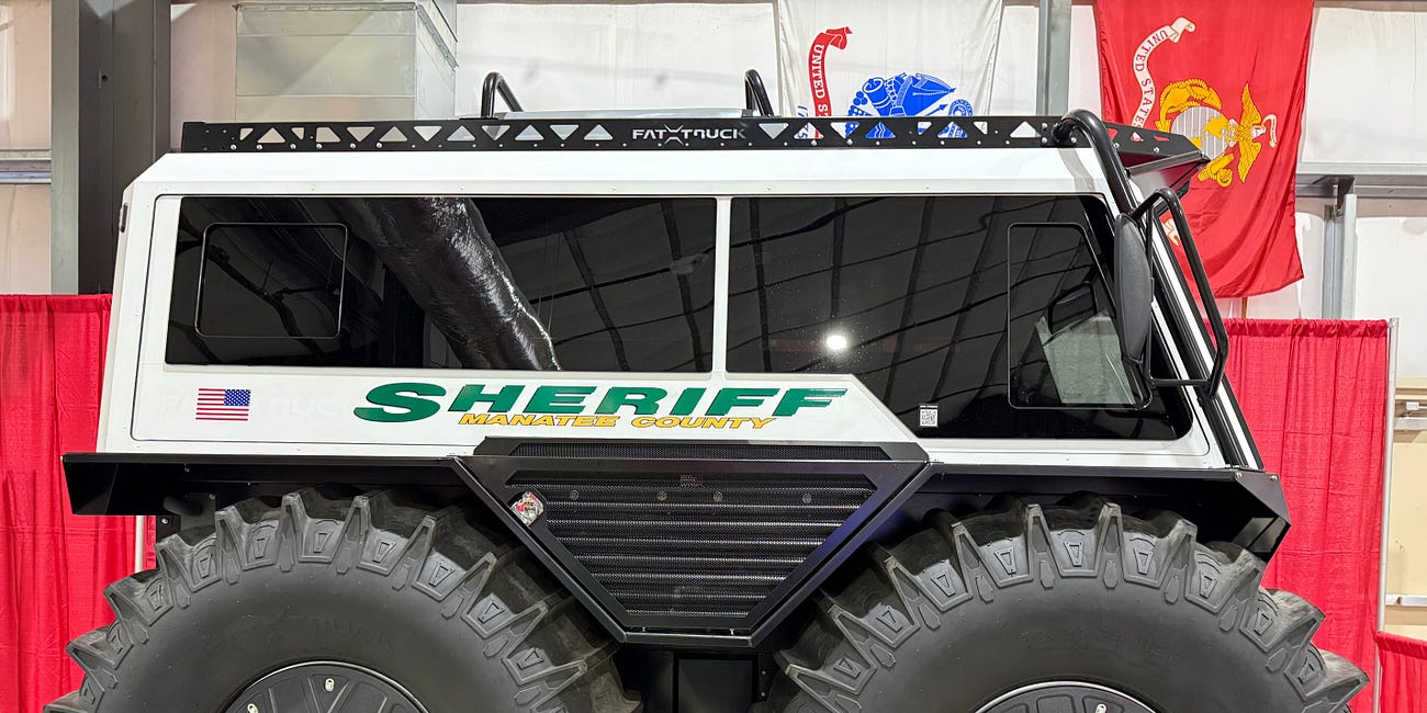 Manatee Sheriff Showcases Amphibious Rescue Vehicle at County Fair