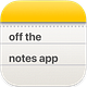 Off the Notes App
