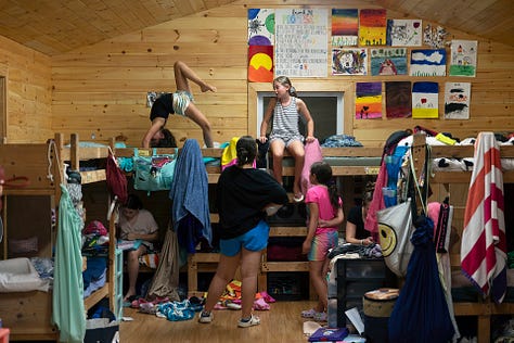 photos of girls at a Jewish-American day camp as part of Rachel Wisniewski's photo project turned book L'dor Vador