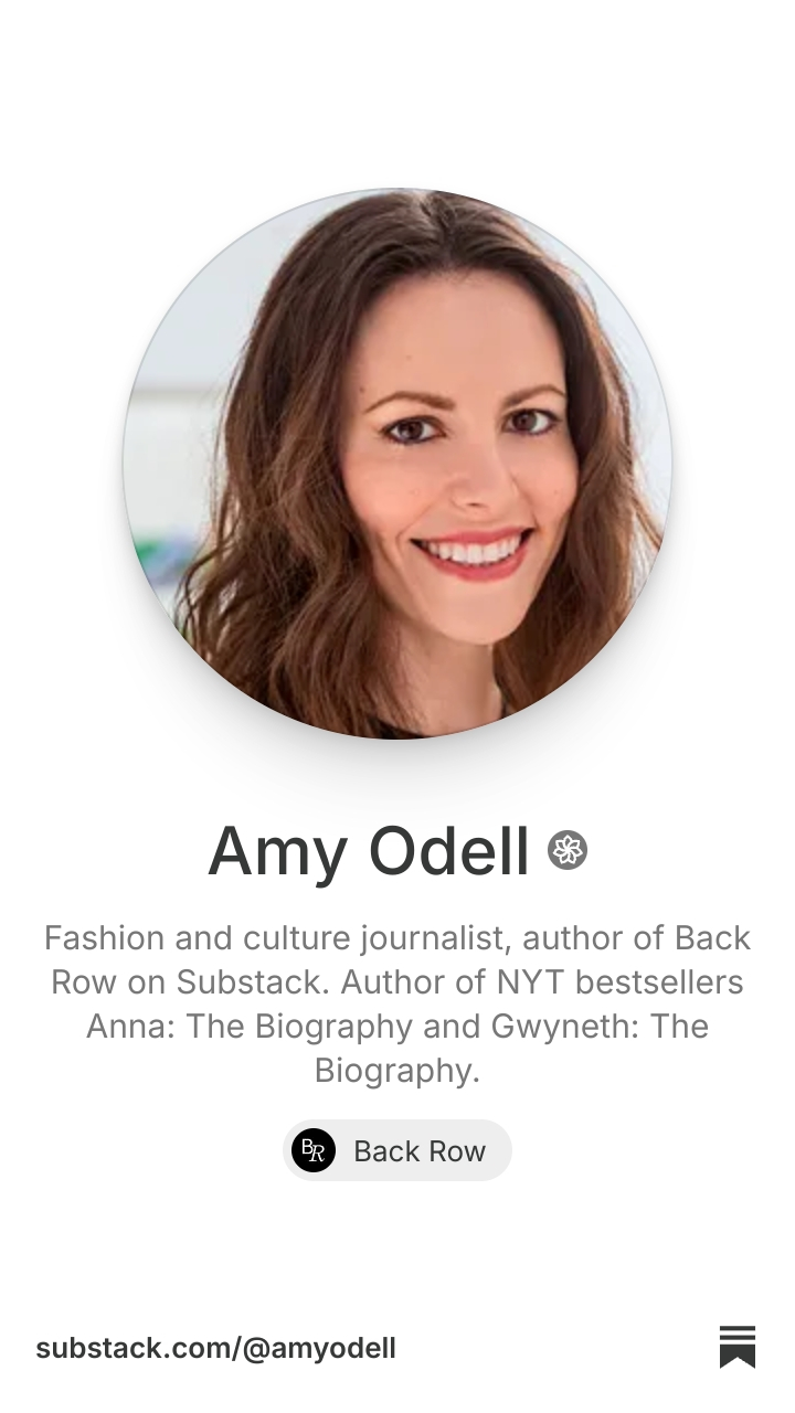 Amy Odell | Substack